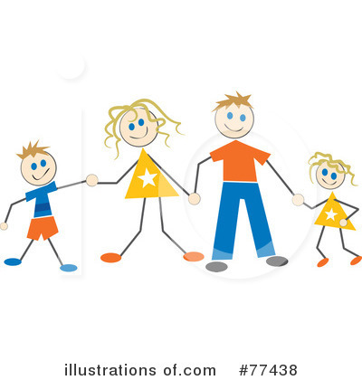 Royalty-Free (RF) Family Clipart Illustration by Prawny - Stock Sample #77438