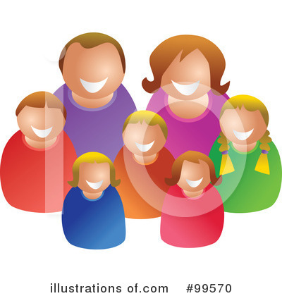 Royalty-Free (RF) Family Clipart Illustration by Prawny - Stock Sample #99570