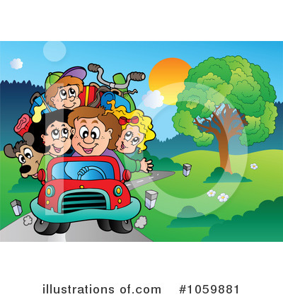 Royalty-Free (RF) Family Vacation Clipart Illustration by visekart - Stock Sample #1059881