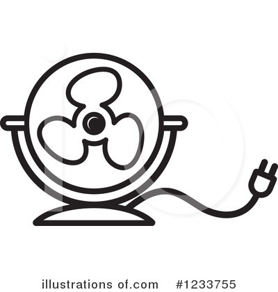 Royalty-Free (RF) Fan Clipart Illustration by Lal Perera - Stock Sample #1233755