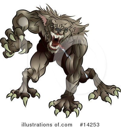 Werewolf Clipart #14253 by AtStockIllustration