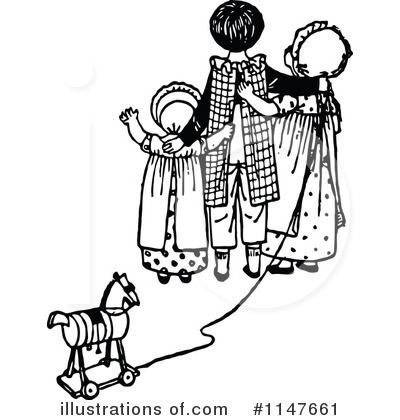 Royalty-Free (RF) Farewell Clipart Illustration by Prawny Vintage - Stock Sample #1147661