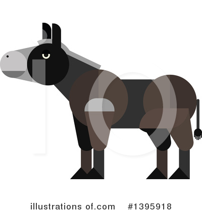 Donkey Clipart #1395918 by Vector Tradition SM