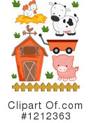 Farm Animals Clipart #1212363 by BNP Design Studio