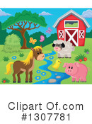 Farm Animals Clipart #1307781 by visekart