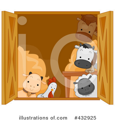 Royalty-Free (RF) Farm Animals Clipart Illustration by BNP Design Studio - Stock Sample #432925