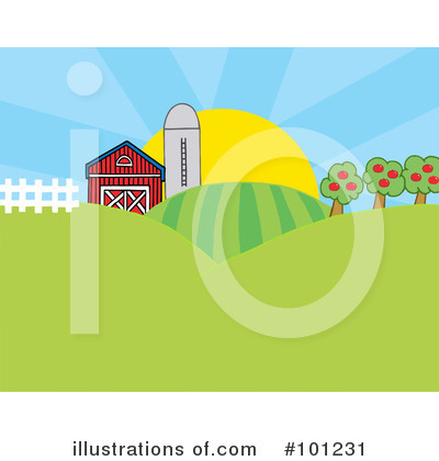 Sunrise Clipart #101231 by Hit Toon