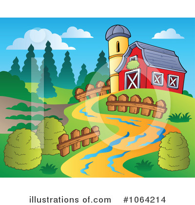 Royalty-Free (RF) Farm Clipart Illustration by visekart - Stock Sample #1064214
