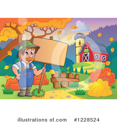 Royalty-Free (RF) Farm Clipart Illustration by visekart - Stock Sample #1228524