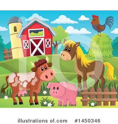 Farm Animals Clipart #1450346 by visekart