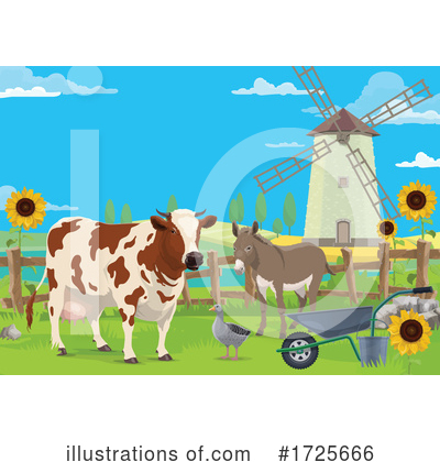 Cow Clipart #1725666 by Vector Tradition SM