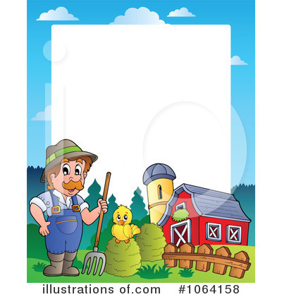 Royalty-Free (RF) Farmer Clipart Illustration by visekart - Stock Sample #1064158