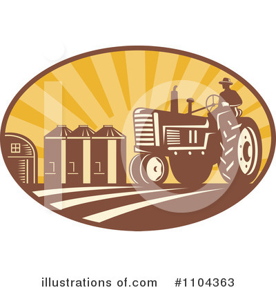 Royalty-Free (RF) Farmer Clipart Illustration by patrimonio - Stock Sample #1104363