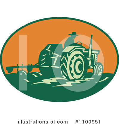 Royalty-Free (RF) Farmer Clipart Illustration by patrimonio - Stock Sample #1109951