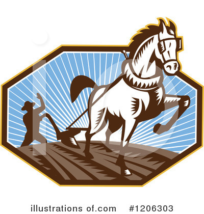 Royalty-Free (RF) Farmer Clipart Illustration by patrimonio - Stock Sample #1206303