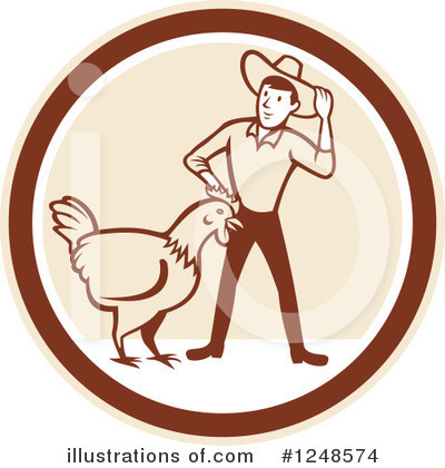 Royalty-Free (RF) Farmer Clipart Illustration by patrimonio - Stock Sample #1248574