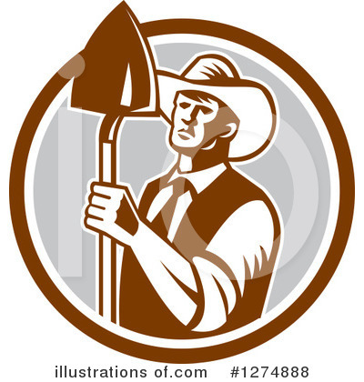 Royalty-Free (RF) Farmer Clipart Illustration by patrimonio - Stock Sample #1274888