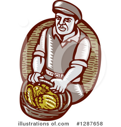 Royalty-Free (RF) Farmer Clipart Illustration by patrimonio - Stock Sample #1287658