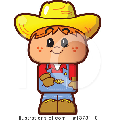 Royalty-Free (RF) Farmer Clipart Illustration by Clip Art Mascots - Stock Sample #1373110