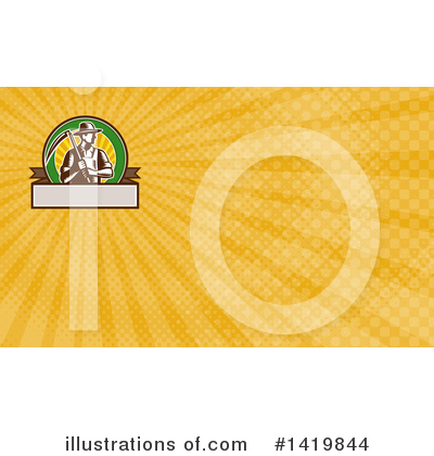 Business Card Template Clipart #1419844 by patrimonio