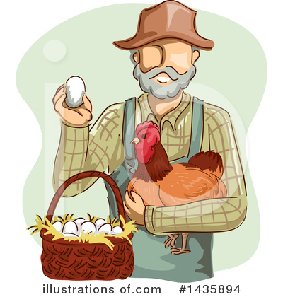 Royalty-Free (RF) Farmer Clipart Illustration by BNP Design Studio - Stock Sample #1435894
