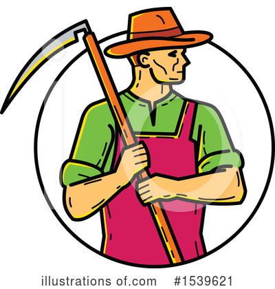 Royalty-Free (RF) Farmer Clipart Illustration by patrimonio - Stock Sample #1539621