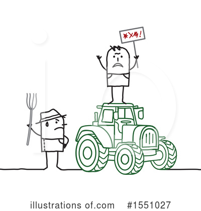 Royalty-Free (RF) Farmer Clipart Illustration by NL shop - Stock Sample #1551027