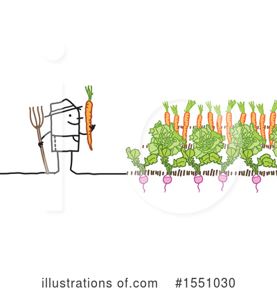 Royalty-Free (RF) Farmer Clipart Illustration by NL shop - Stock Sample #1551030