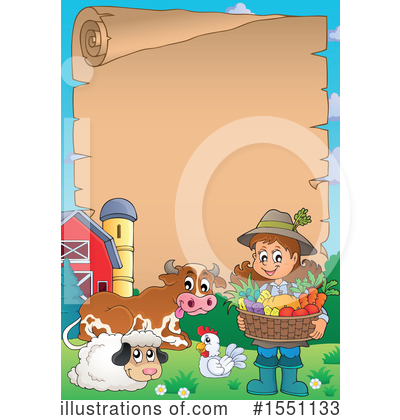 Royalty-Free (RF) Farmer Clipart Illustration by visekart - Stock Sample #1551133