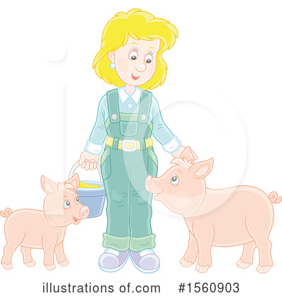 Farmer Clipart #1560903 by Alex Bannykh