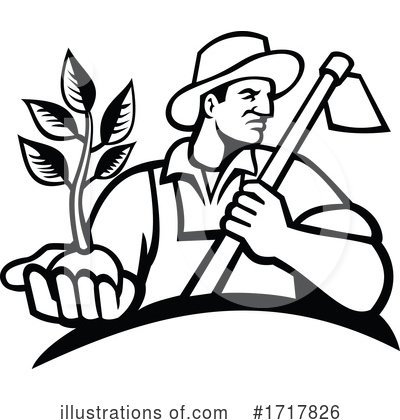Royalty-Free (RF) Farmer Clipart Illustration by patrimonio - Stock Sample #1717826