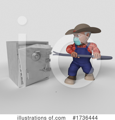 Royalty-Free (RF) Farmer Clipart Illustration by KJ Pargeter - Stock Sample #1736444