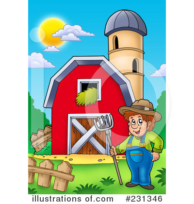 Royalty-Free (RF) Farmer Clipart Illustration by visekart - Stock Sample #231346