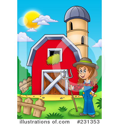 Royalty-Free (RF) Farmer Clipart Illustration by visekart - Stock Sample #231353