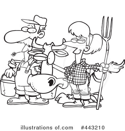 Royalty-Free (RF) Farmer Clipart Illustration by toonaday - Stock Sample #443210