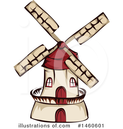 Windmill Clipart #1460601 by BNP Design Studio