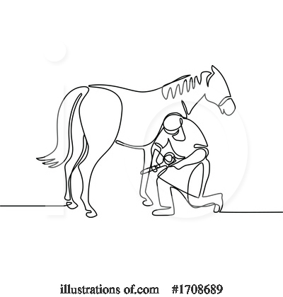 Farrier Clipart #1708689 by patrimonio