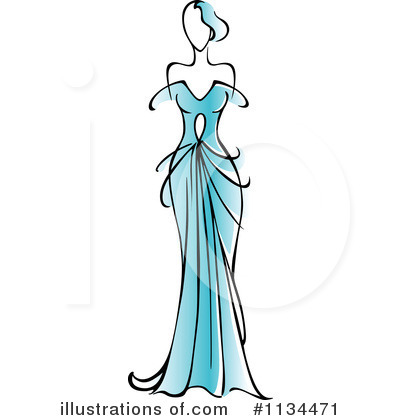 Dress Clipart #1134471 by Vector Tradition SM