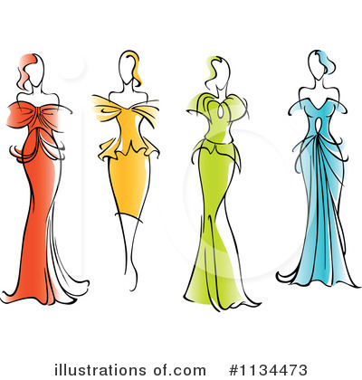 Dress Clipart #1134473 by Vector Tradition SM