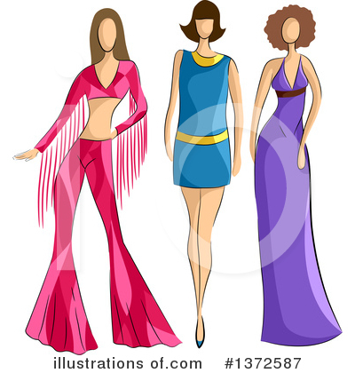 Royalty-Free (RF) Fashion Clipart Illustration by BNP Design Studio - Stock Sample #1372587