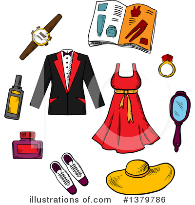 Royalty-Free (RF) Fashion Clipart Illustration by Vector Tradition SM - Stock Sample #1379786