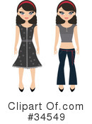 Fashion Clipart #34549 by Melisende Vector