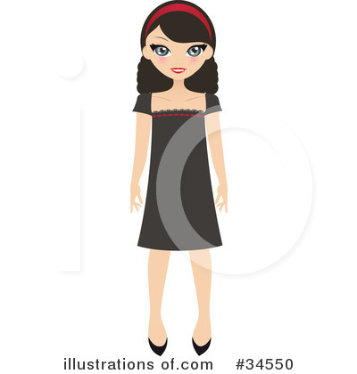Royalty-Free (RF) Fashion Clipart Illustration by Melisende Vector - Stock Sample #34550