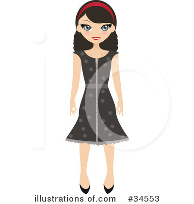 Royalty-Free (RF) Fashion Clipart Illustration by Melisende Vector - Stock Sample #34553