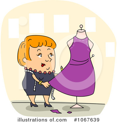 Dressmaker Clipart #1067639 by BNP Design Studio