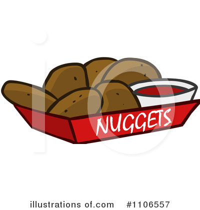 Chicken Nuggets Clipart #1106557 by Cartoon Solutions