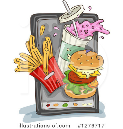 Royalty-Free (RF) Fast Food Clipart Illustration by BNP Design Studio - Stock Sample #1276717