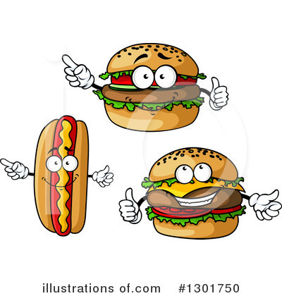 Royalty-Free (RF) Fast Food Clipart Illustration by Vector Tradition SM - Stock Sample #1301750