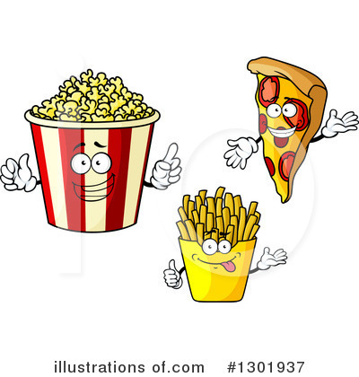 Royalty-Free (RF) Fast Food Clipart Illustration by Vector Tradition SM - Stock Sample #1301937