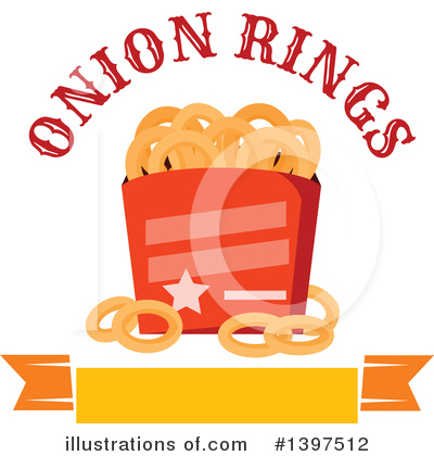 Onion Rings Clipart #1397512 by Vector Tradition SM